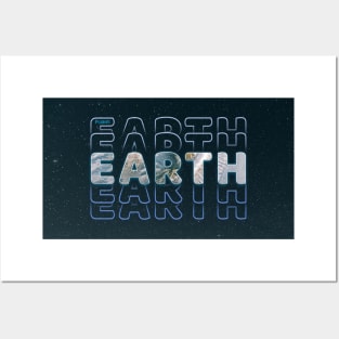 Typograph Planet Earth: Our Home V02 Posters and Art